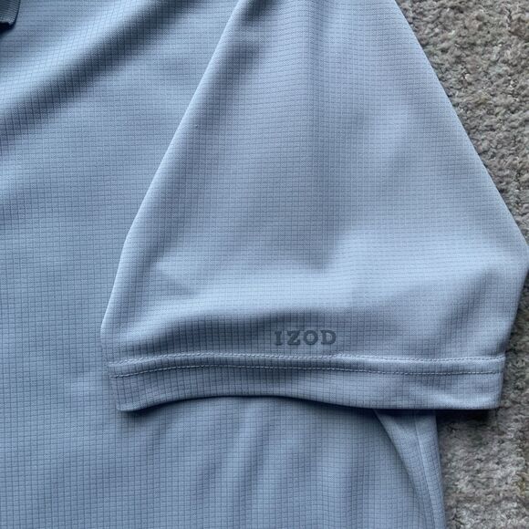 Izod Golf X-Treme Function Light Gray Polo Men's XL Tall Activewear Athletic - Picture 3 of 4